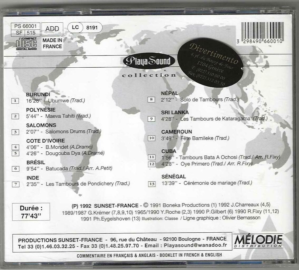 CD: Drums Of The World – Usato da Genève venduto da CDLPBookS 1