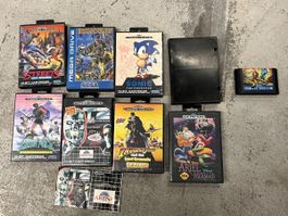 Sega Mega Drive Spiele Konvolut 9 Stk. gebraucht