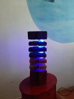 Altholz,   LED  Lampe   aus  Altholz