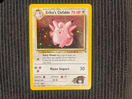 Pokemon Erika‘s Clefable Holo Gym Heroes