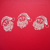Papierdeko "Weihnachtsmann"