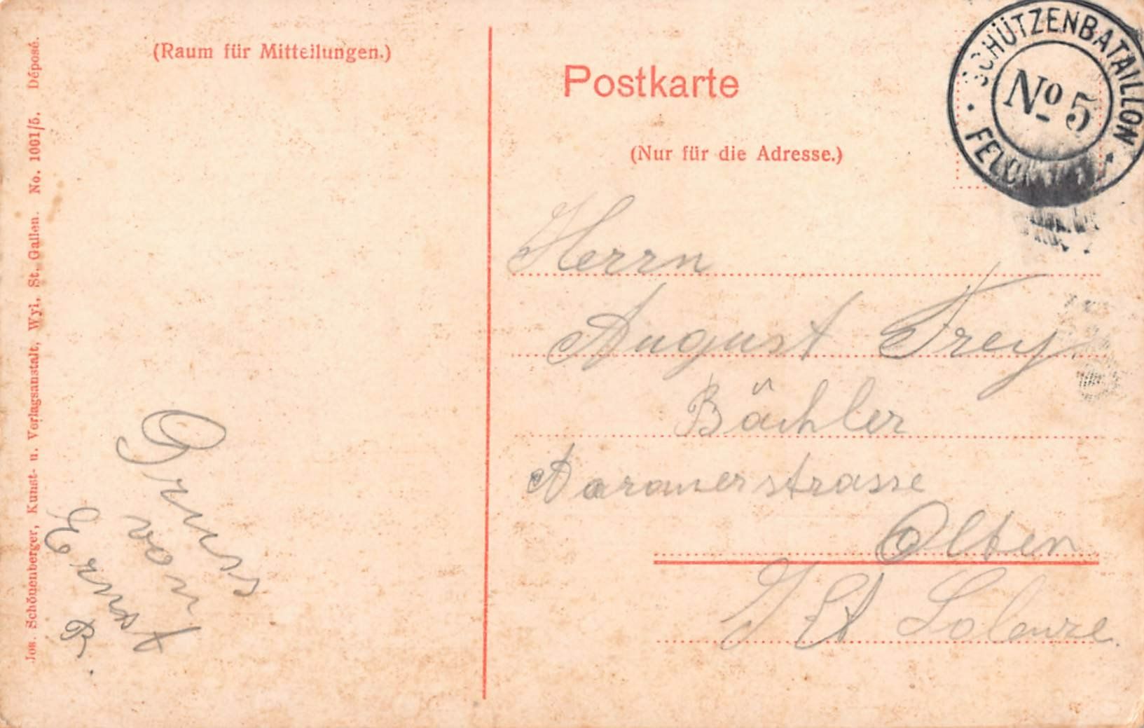 Ansichtskarten: 5x ALTE MILITÄRKARTEN – Gebraucht aus Lufingen von TopAnsichtskarten 1