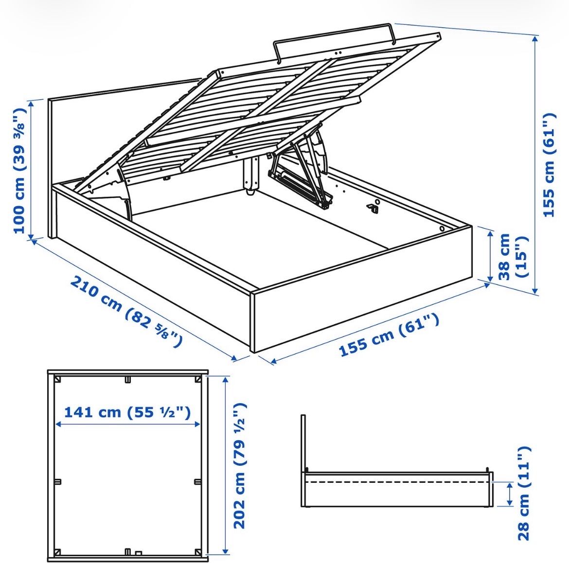 Ikea Betten: Jugendbett 140x200 – Gebraucht aus Möhlin von antanabi 2