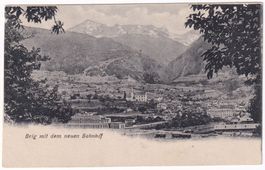 Brig mit dem neuen Bahnof.