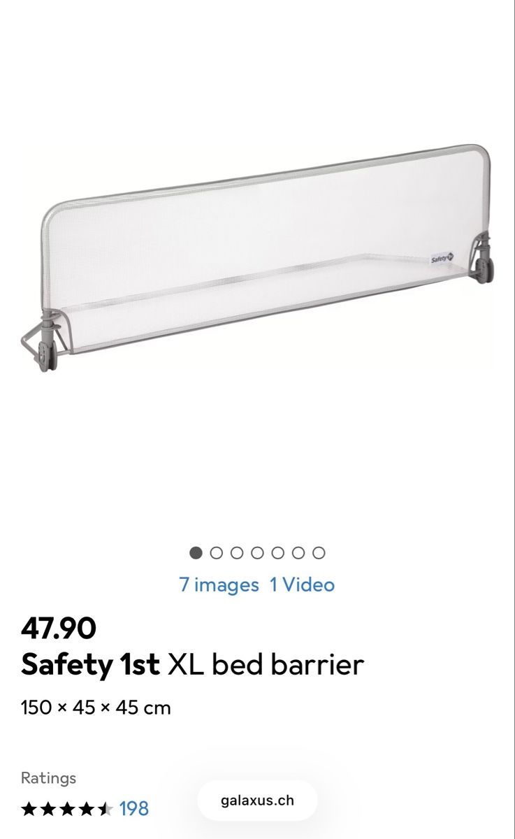 Lauf- & Sicherungsgitter: Safety 1st XL Bed Barrier 150cm – Gebraucht aus Mühlau von mat_zzj2 1