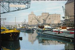 BASEL Rheinhafen - Fracht-Schiffe Kohlenumschlags AG