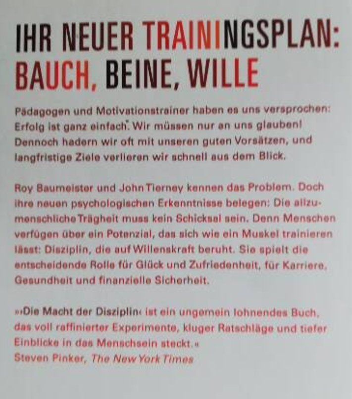Libri: Die Macht der Disziplin – Usato da Genève venduto da mar_q7yb 1