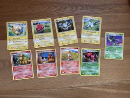Lot 9 Pokemon Karten (DE)