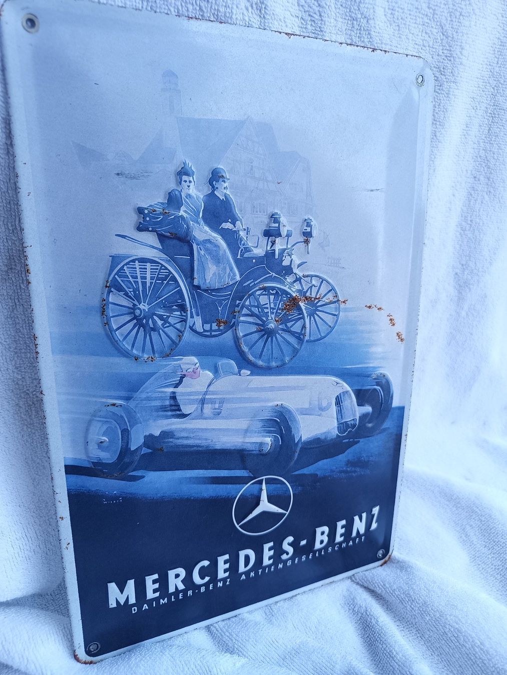 Mercedes-Benz Schilder: Blechschild Mercedes- Benz / Daimler – Gebraucht aus Oberegg von 19franzi94 1