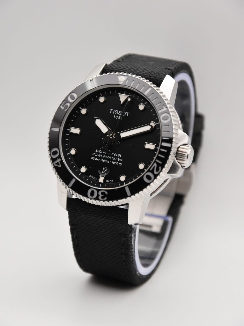 Tissot Orologi: Tissot Seastar Powermatic 80 Schwarz – Nuovo (secondo la descrizione) da Winterthur venduto da octagonw