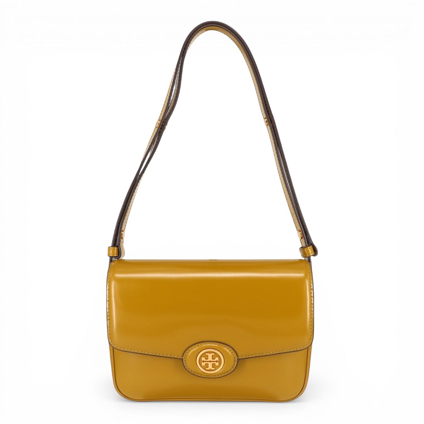 Tory Burch Borse da donna: Tory Burch Robinson gelbgrün – Usato da Binningen venduto da Designerlabels 1