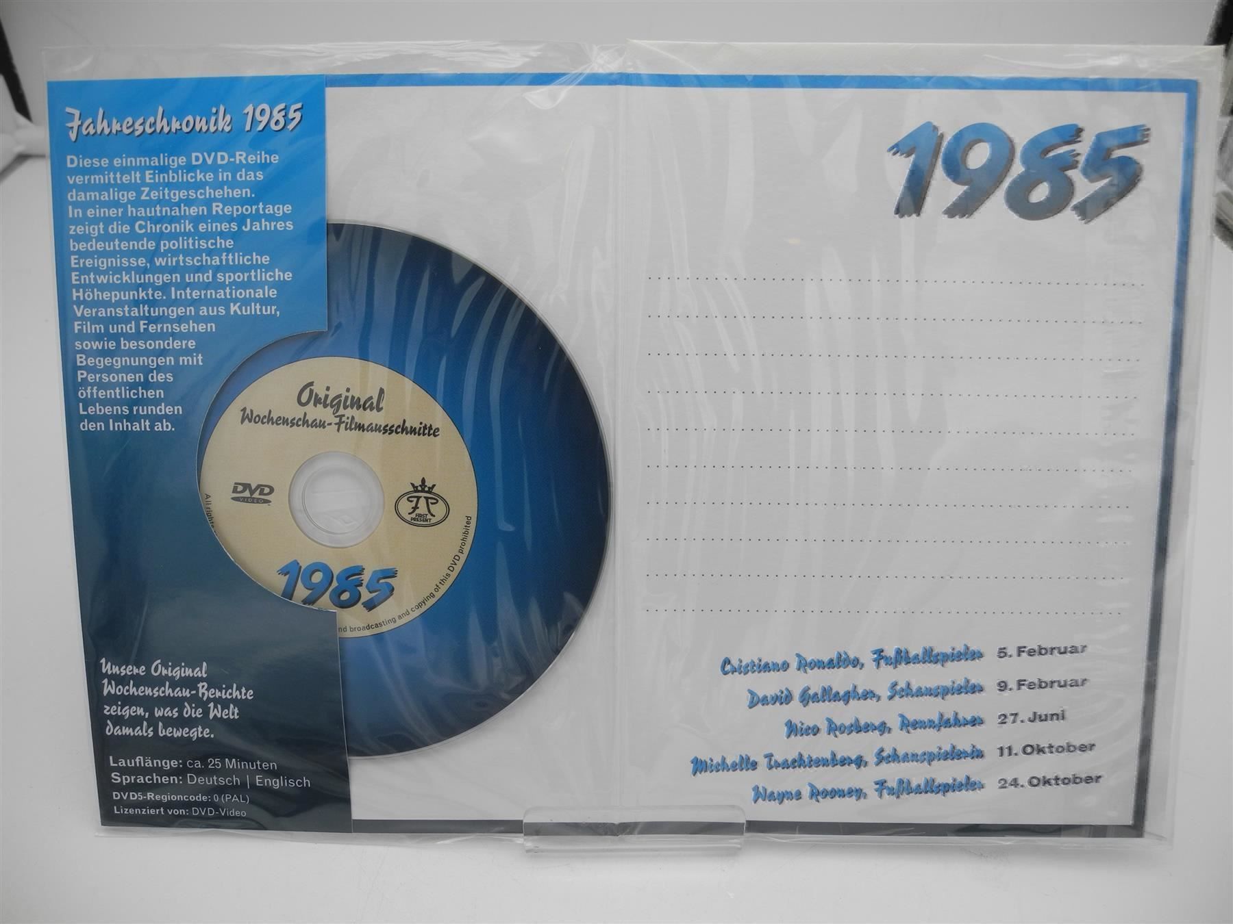 Cartes: Geburtstagskarte mit CD, Jahr 1985 – Neuf avec emballage d'origine à Kottwil par Crazyrolf 1