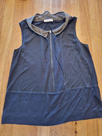 Fabiana Filippi Shirt Top Sommer Weste Schwarz Gr. L Casual
