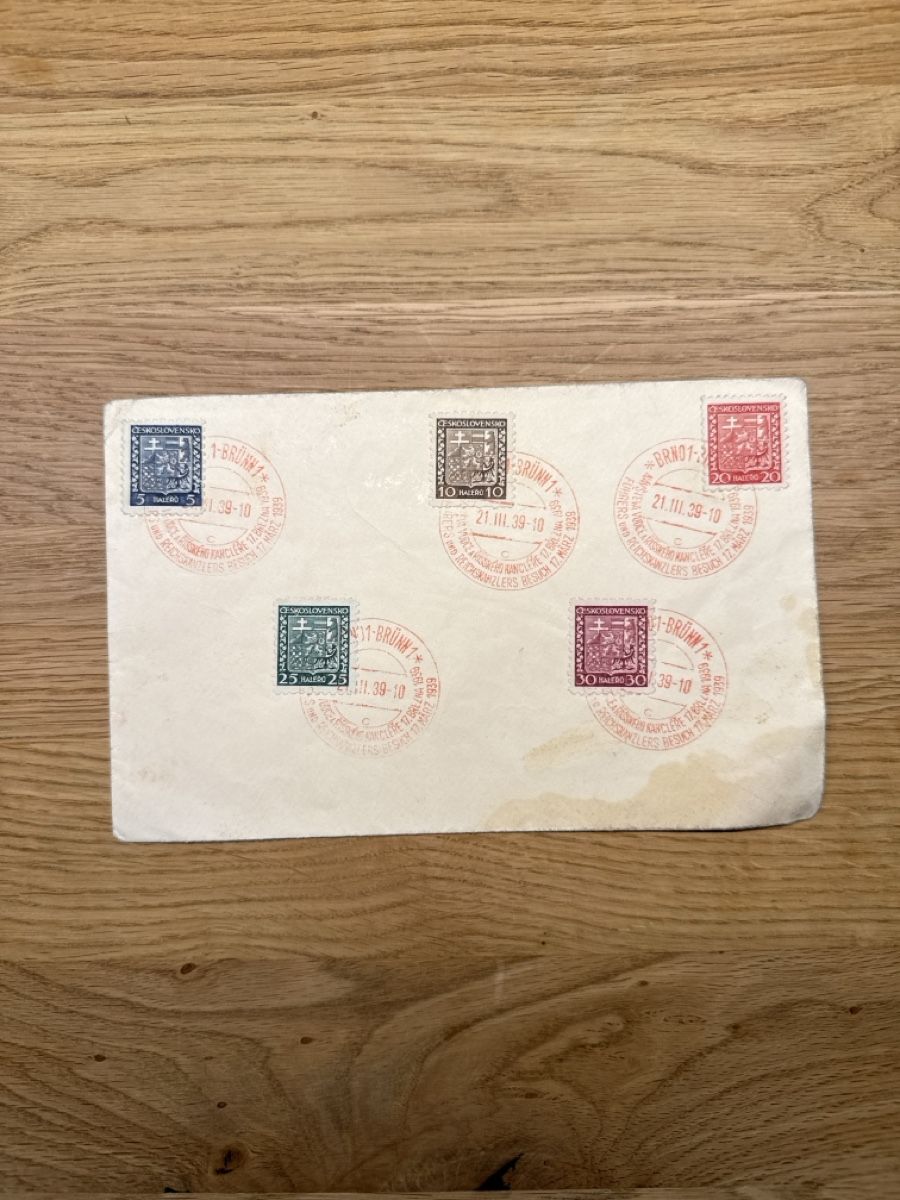 Tutti i francobolli: Briefmarken 1939 Tschechoslowakei auf Couvert – Usato da Steinhausen venduto da Qualifly2022