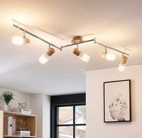 LED-Holzstrahler Christoph, 5-flammig