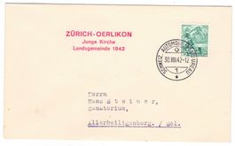 Lettre de Zürich-Oerlikon BPA A325 pour Allerheiligenberg