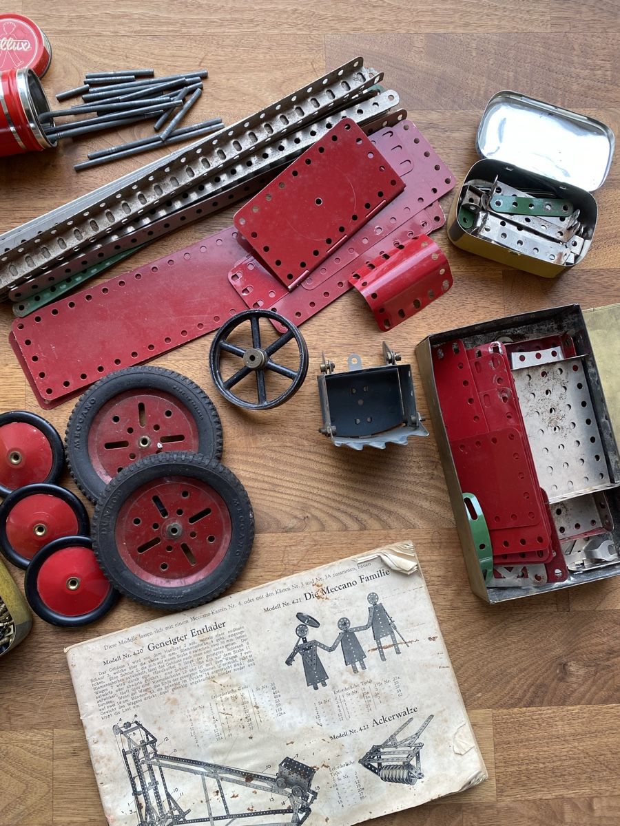 Meccano Baukästen: Meccano, versch. Bauteile, Bauanleitung – Gebraucht aus Aadorf von Dragonfisch 2