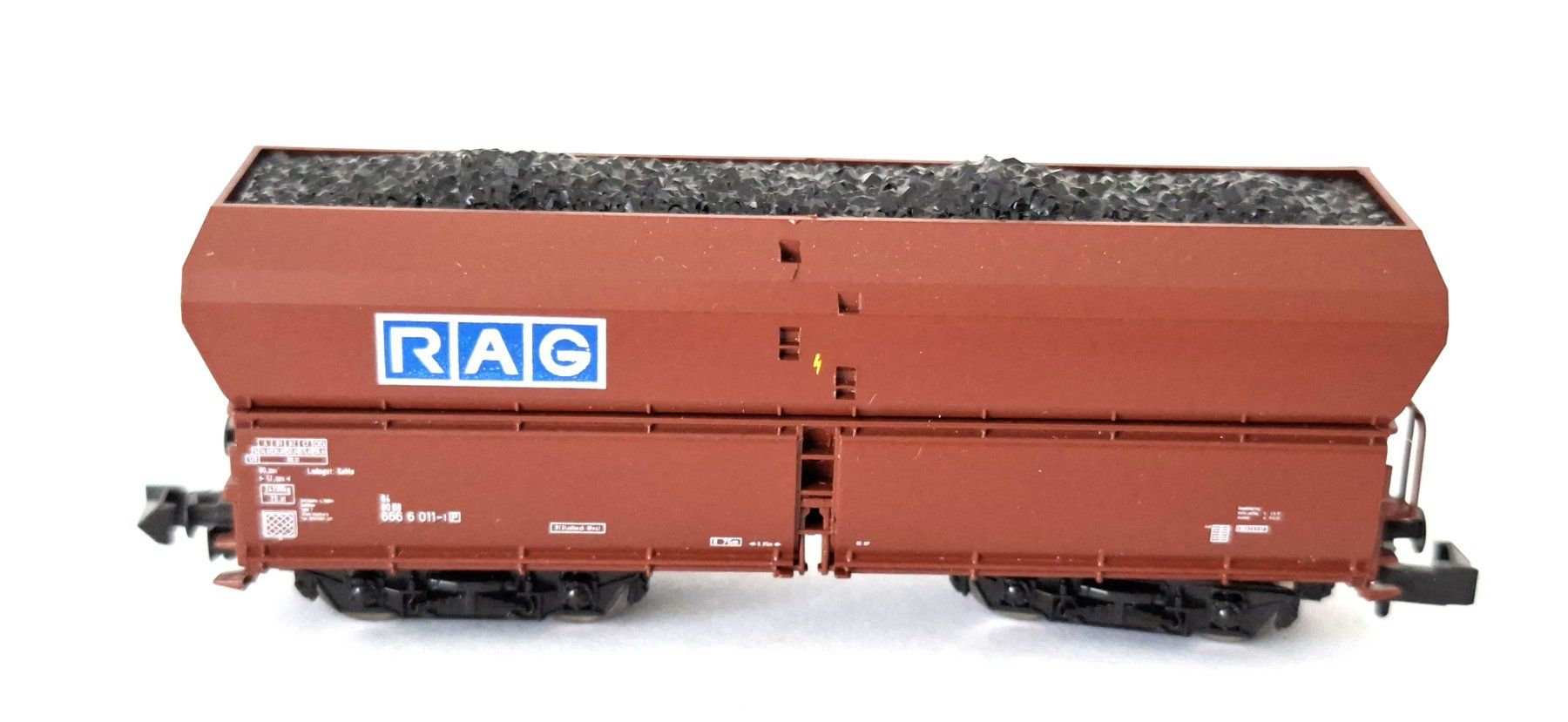 Roco Modellini di ferrovie: Roco DB Kohlewagen RAG – Usato da Biberist venduto da Ntrains 1