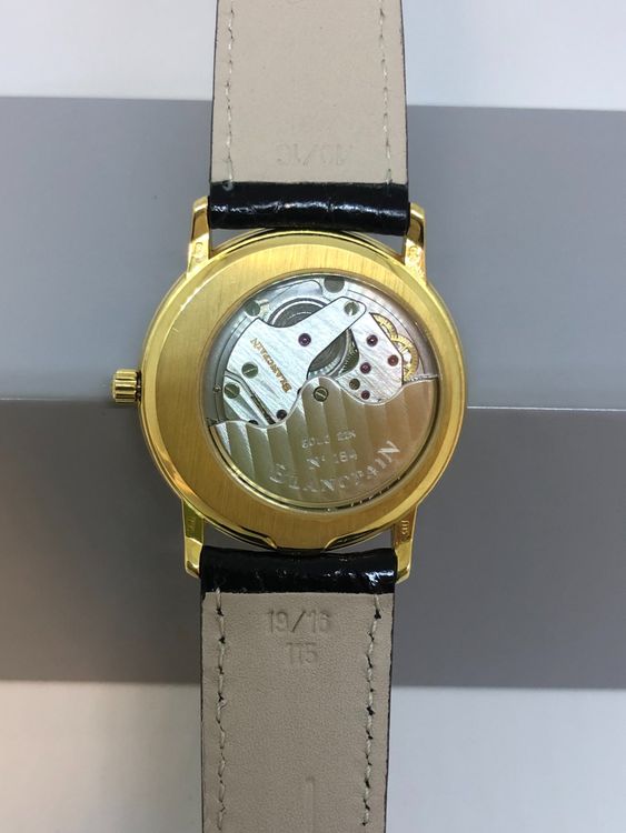 Blancpain Herrenuhr mit kleiner Sekunde 18k Gelbgold Aut