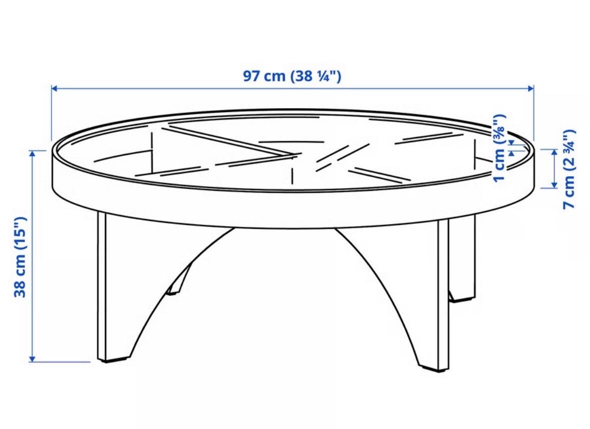 Ikea Tavoli: Couchtisch Stockholm Eichenfurnier/Glas – Usato da Bremgarten b. Bern venduto da ete_petete 4