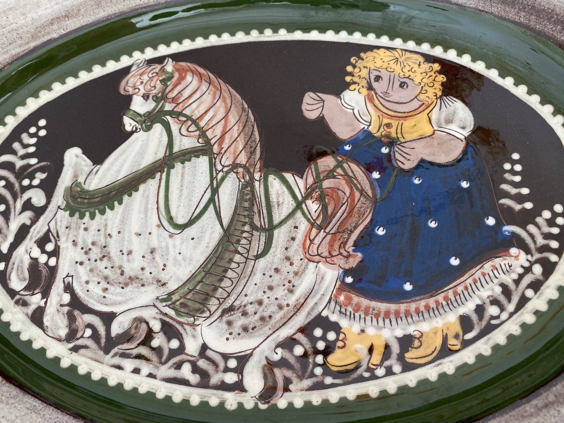 Servierplatten: Wunderschöne Keramik Platte Kohler 1980 – Gebraucht aus Schwarzenburg von Michellu 1
