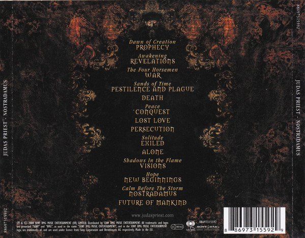 CD: Judas Priest: Nostradamus 2CD – Nuovo e nell'imballaggio originale da Steinhausen venduto da Vilivinili 1