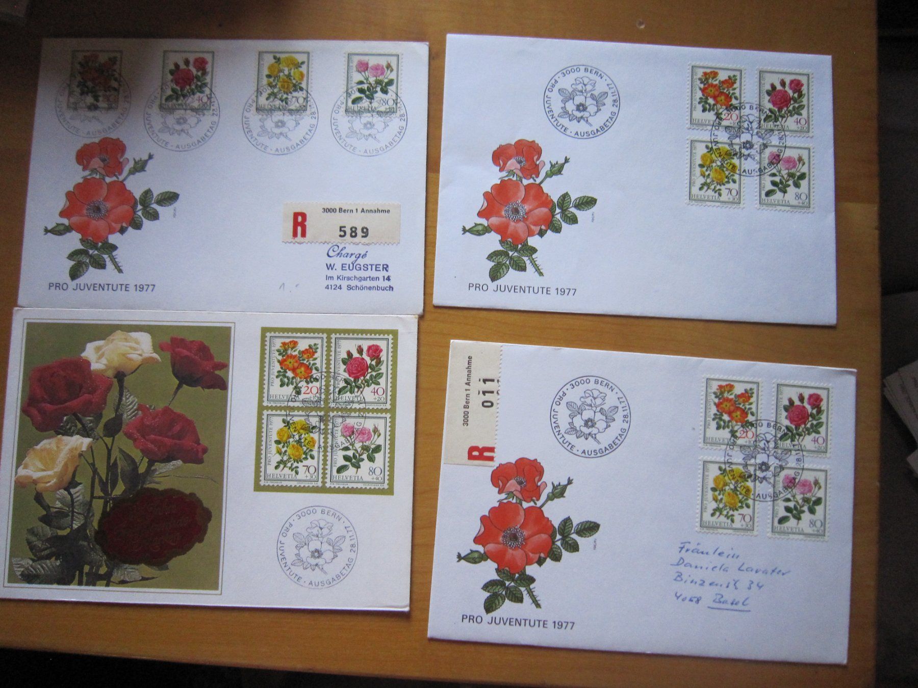 Alle Briefmarken: PJ 1977 FDC spezielle Briefe – Gebraucht aus Gordola von Polentaefung