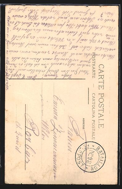 Foto, Lettere & Cartoline: Grenzbesetzung August 1914, Tönt Kriegs – Usato da Berlin venduto da bartko-reher 1