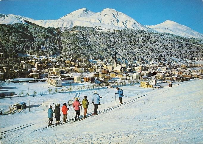 Cartoline postali: DAVOS Skischule Bolgen – Usato da Jona venduto da philajona
