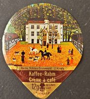 Kaffee-Rahm Deckel Schloss Grunewald J. Hawle gebraucht