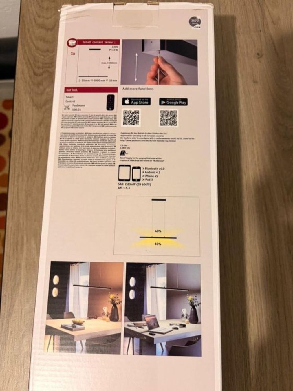 Paulmann Lampadari & plafoniere: Paulmann Lento Pendelleuchte, Schwarz, Dimmbar, Neu! – Nuovo (secondo la descrizione) da Utzenstorf venduto da Audible37 3