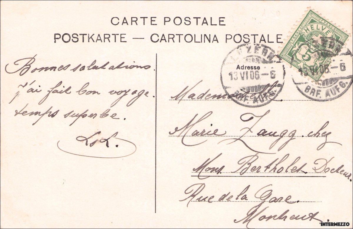 Cartoline postali: Luzern // Seebrücke Promenade 1906 – Usato da Basel venduto da intermezzo12 1