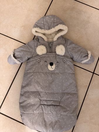 2-in-1 Baby-Winterjacke mit Fusssack