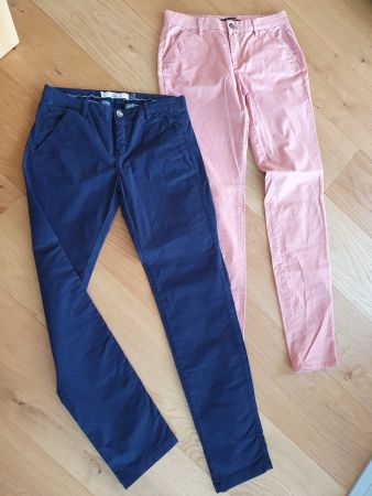 Hosen Bundle, Gr. 36, lachs/dunkelblau