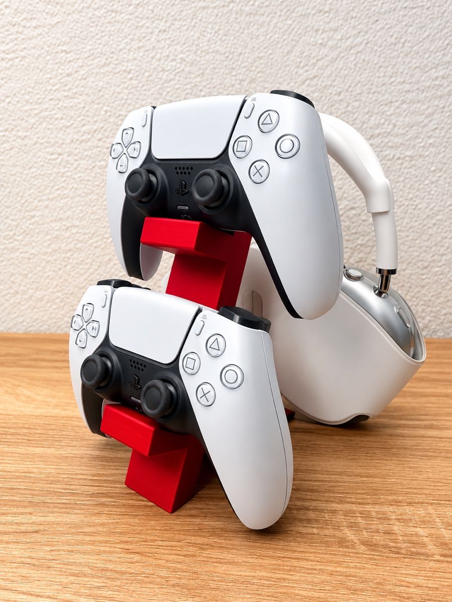 Altro in Decorazioni & Accessori: Controller- & Headset-Ständer für 2 Controller | 3D-Druck – Nuovo e nell'imballaggio originale da Glarus venduto da 3DCHARM 1
