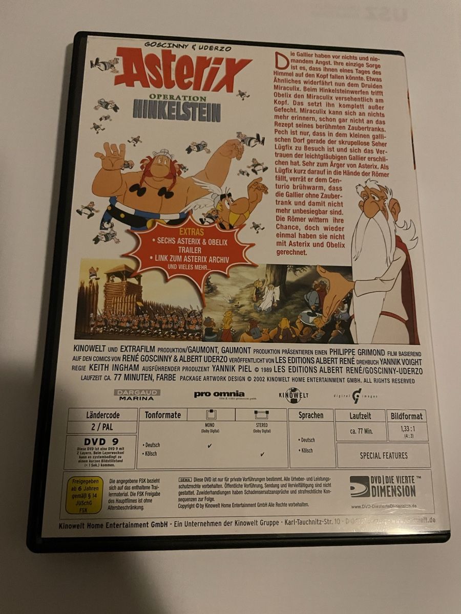 Tutti i DVDs: Asterix-Operation Hinkelstein – Usato da Winterthur venduto da Cobraforce 1