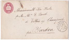 Frühdaten 1872 Riesbach ZH +Essert s.Champvent VD Tüblibrief