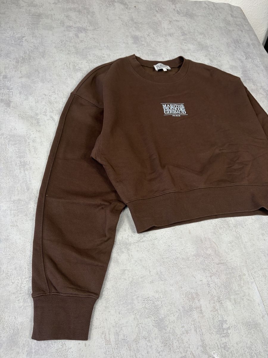 Girbaud Pulls & Sweat-shirts: Sweatshirt Marithé + François Girbaud marron écru cropped S – Neuf (Voir description) à Hauterive NE par Leo_o 4