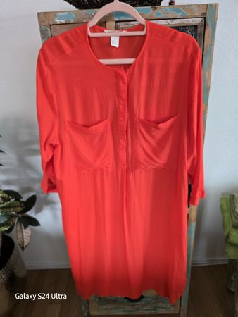 H&M Longbluse Koralle Grösse 44 sehr guter Zustand