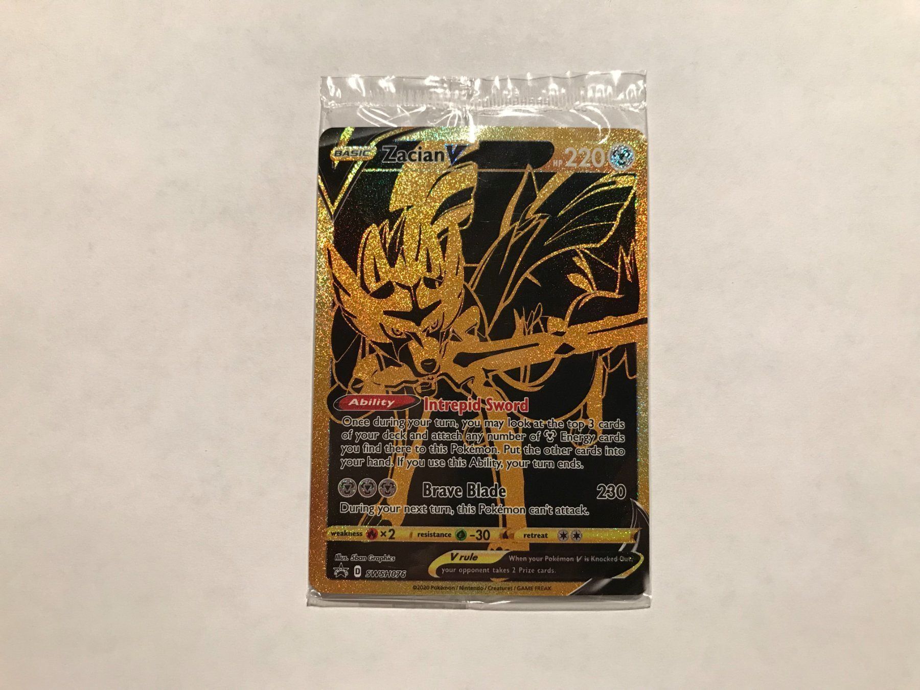 Pokémon Carte collezionabili: Zacian V Gold Sealed – Nuovo (secondo la descrizione) da Hagendorn venduto da Pokecollectorch