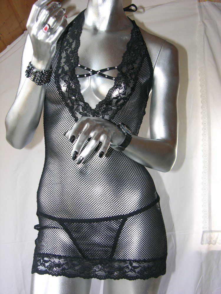 Altra biancheria intima: sexy Fishnet lace, schwarz, Einheitsgrösse – Nuovo e nell'imballaggio originale da Pratteln venduto da sexty-nine-69 3