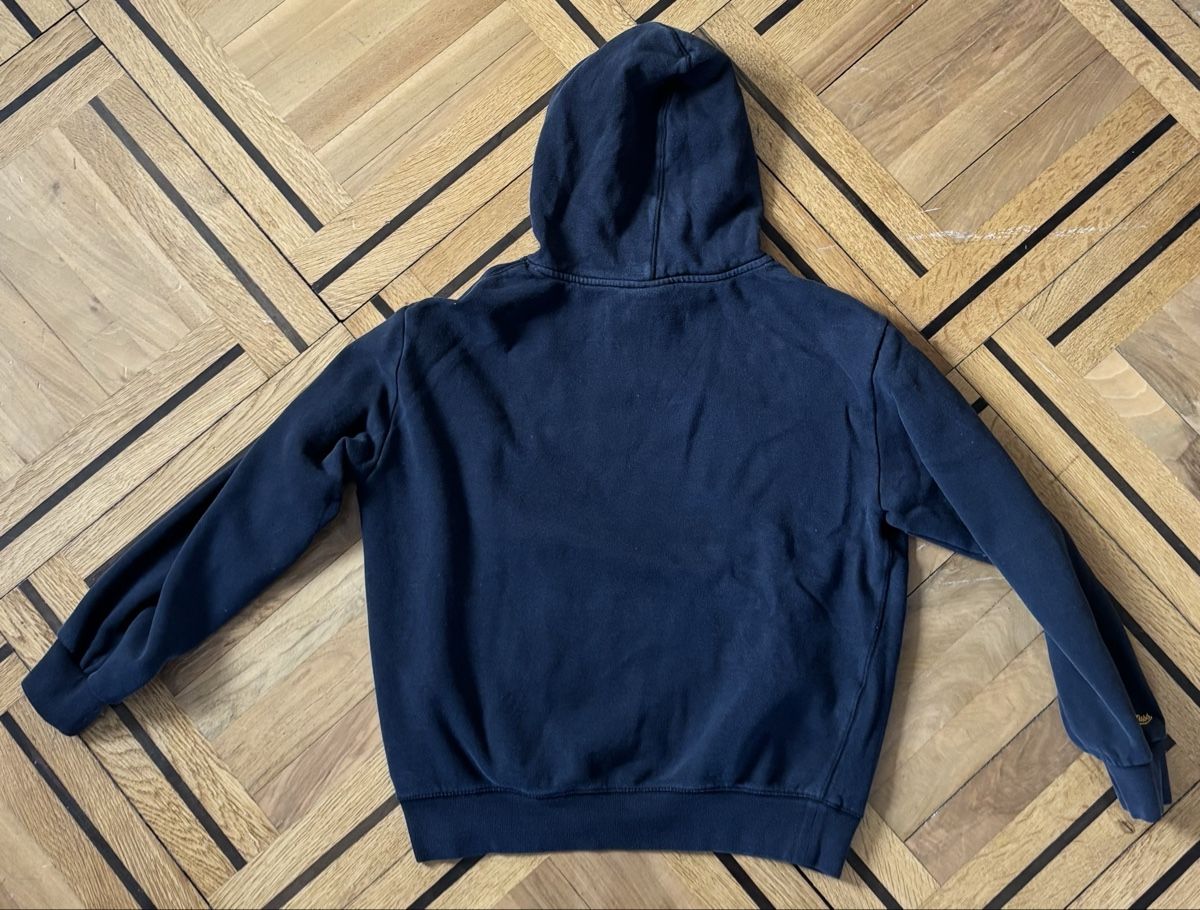 Pullover & Sweatshirts: Pull maille Pull&Bear bleu marine chiné, taille S, capuche – Gebraucht aus Neuchâtel von Deivid2 4