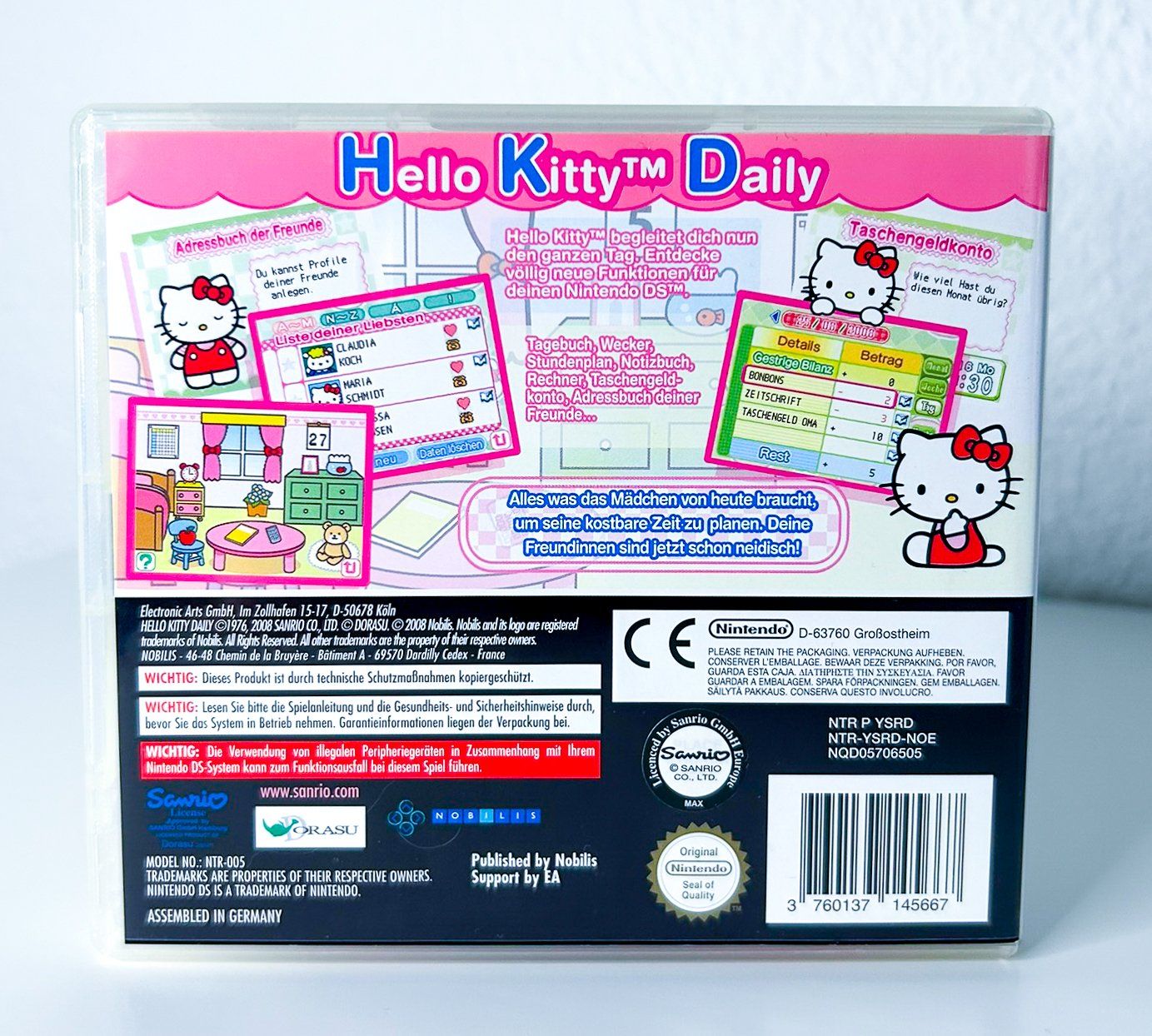 Nintendo Giochi: Hello Kitty Daily Nintendo DS – Usato da St. Gallen venduto da bubblybee 1