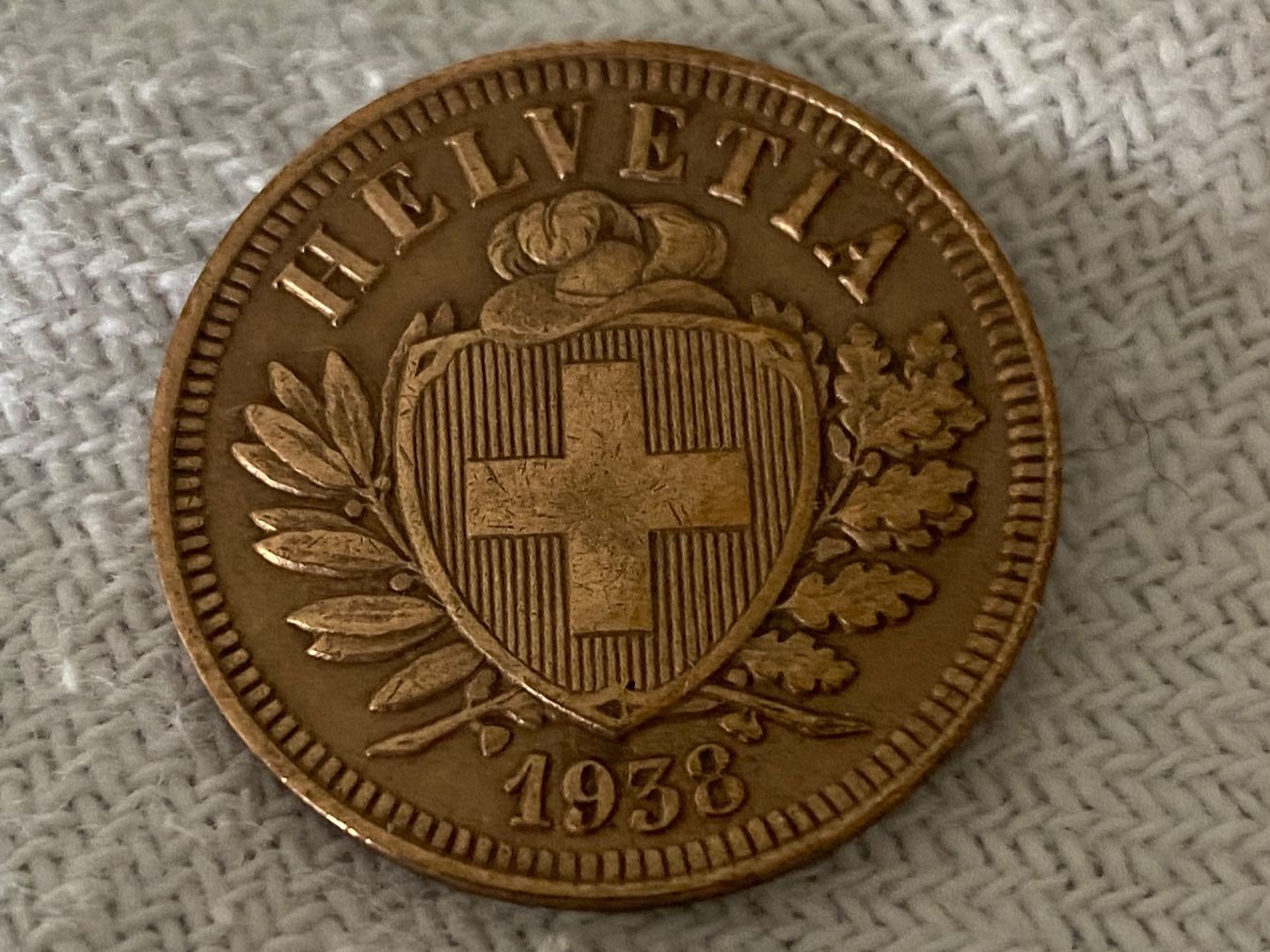 Tutti le monete: 2 centimes/rappen 1938 – Usato da Nyon venduto da Ilmi09