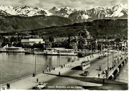 Luzern - Seebrücke mit Tram