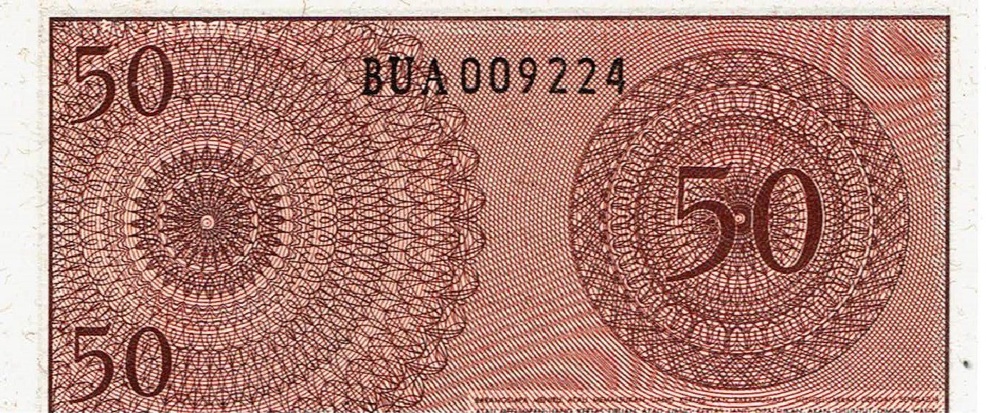 Banconote: Indonesien 50 Sen 1964 UNZ – Nuovo (secondo la descrizione) da Steffisburg venduto da ber_8htf 1