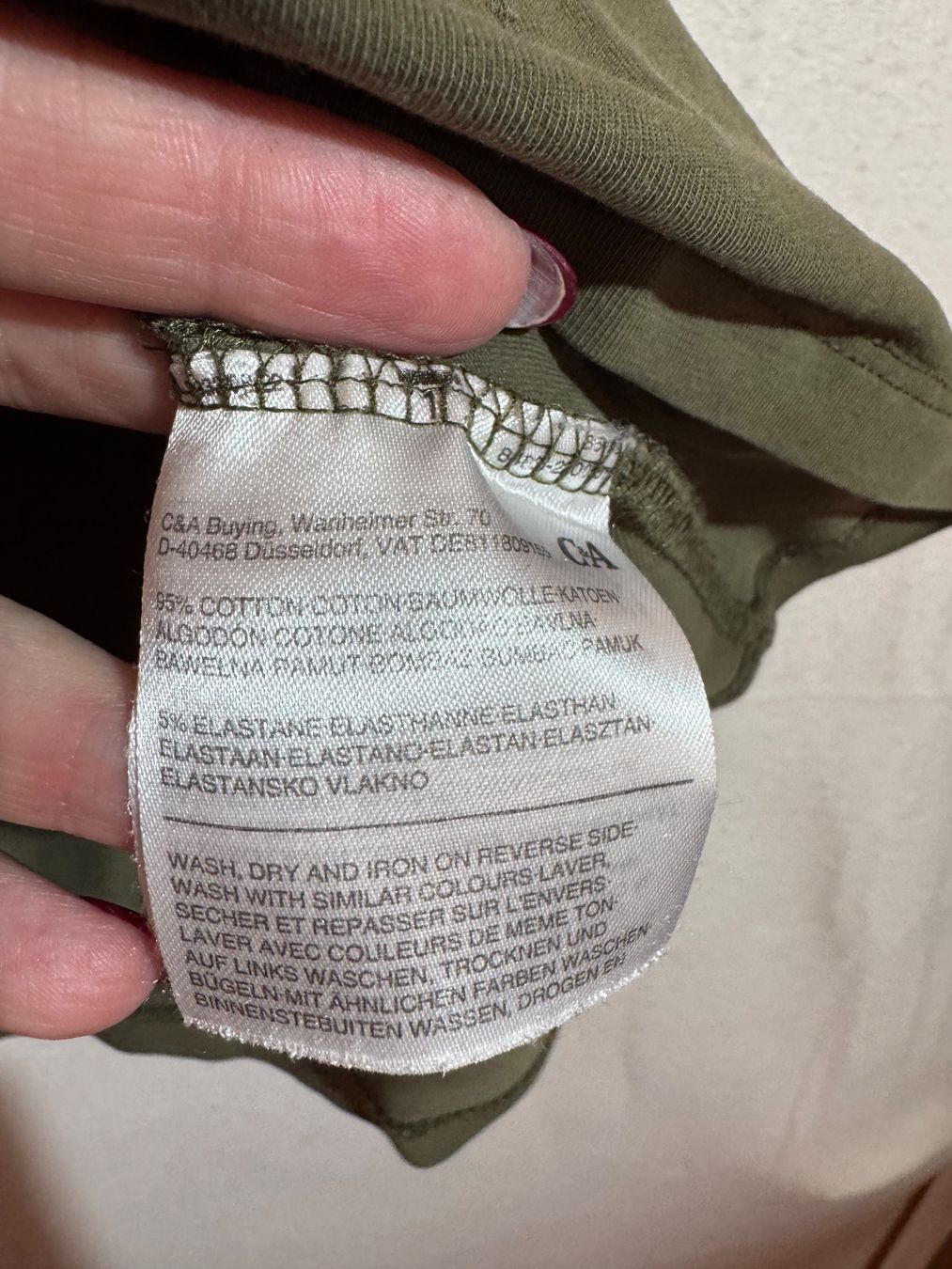 C&A Tops: Olivgrünes Basic Top Von C&A Gr. XS – Gebraucht aus Grosswangen von second_hand_dress 3