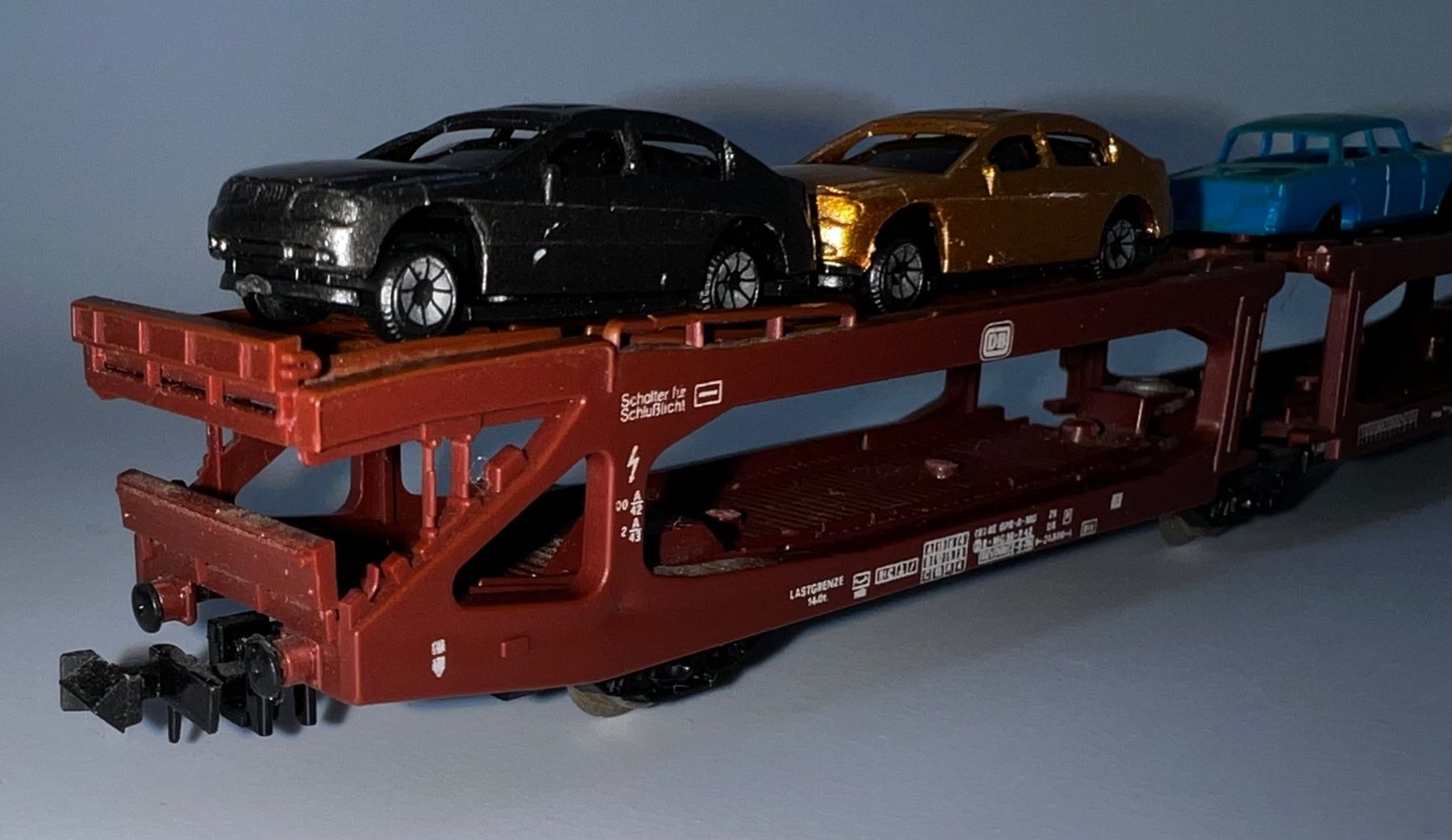 Arnold Modellini di ferrovie: Lima -N Autotransporter, beladen – Usato da Basel venduto da jonnyhaas 1