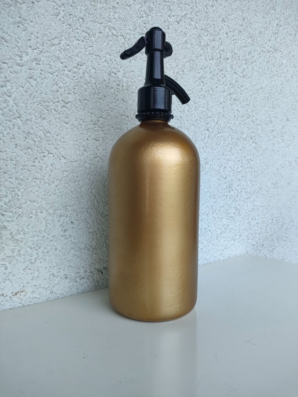 Flaschen: Wunderschöne Siphonflasche goldfarbig – Gebraucht aus Dietikon von Tucumano1981 1