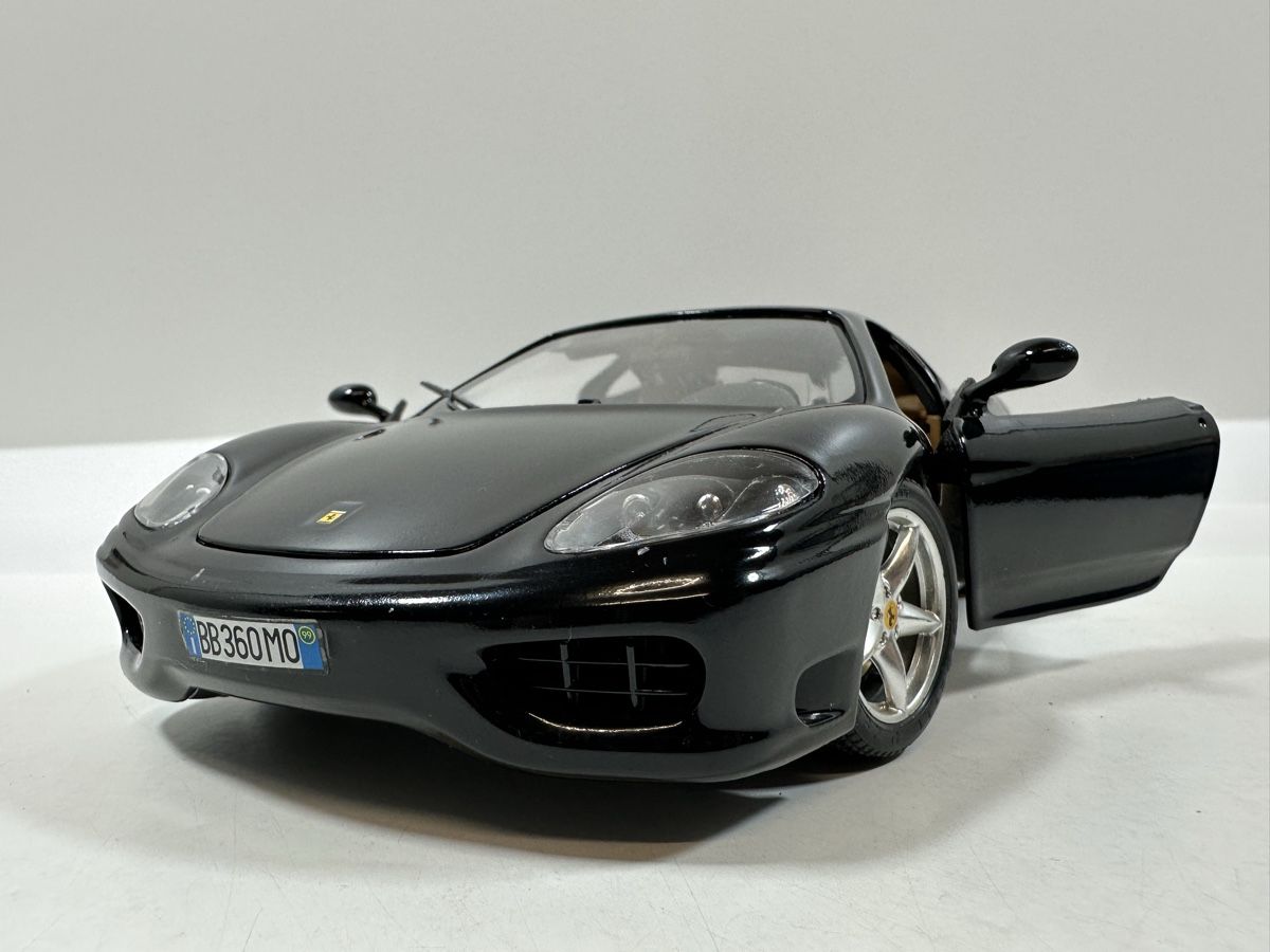 Bburago Modellini d'auto: Ferrari 360 Modena 1:18, schwarz, BBURAGO – Usato da Zofingen venduto da rf9_x2xt 9